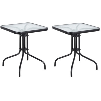 Kanin Square Metal Outdoor Table Sets , 24'' in. W 24'' in. D