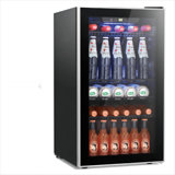17.52"W  26 Bottles or 113 Cans 3.2 Cubic Feet Freestanding/Built-In Wine & Beverage Refrigerator with Glass Door