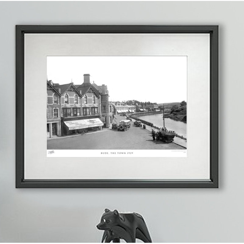 Bude, The Town 1929 - Single Picture Frame Print, 60cm H x 80cm W x 2.3cm D