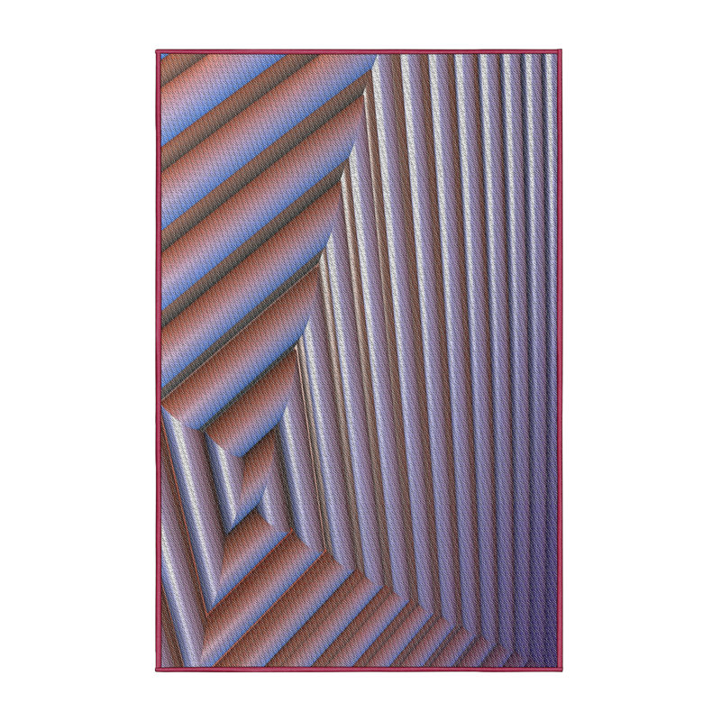 Brun Tapis décoratif, Rectangle 5 pi x 7 pi