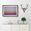 Airplane Passing the Moon in Abstract - Picture Frame Graphic Art Print-55683130-55683128