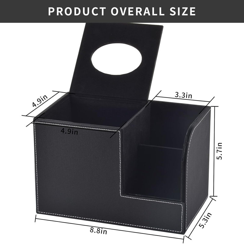 Couvre-boîte à mouchoirs avec rangement