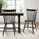 Clairvin Transitional High Back Spindle Dining Chairs - Set Of 2