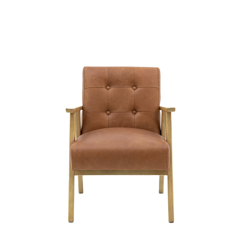 Largo Upholstered Armchair, Brown