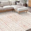 Grand tapis antidérapant et antidérapant 6 pi x 9 pi beige moderne-525974054