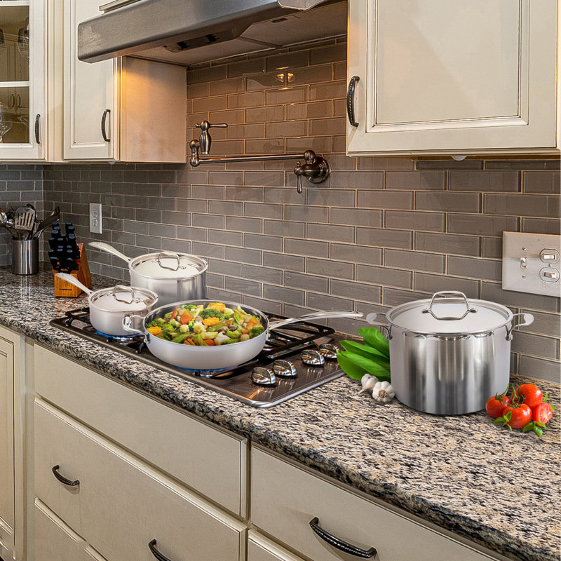 15 - Piece Stainless Steel Cookware Set