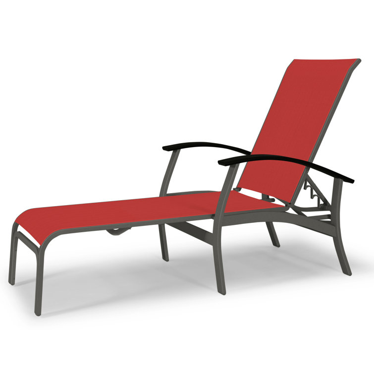 Askar Outdoor Rust-Resistant Metal Chaise Lounge