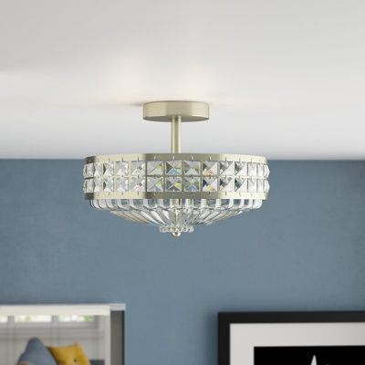 Ferris Glass Semi Flush Mount