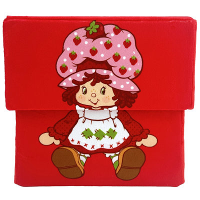 Strawberry Shortcake: boîte de rangement - bac à thème de caractère rouge, contenant de rangement en tissu, couvercle supérieur ouvrant, peut contenir des jouets, des livres, des jeux et plus, sous licence