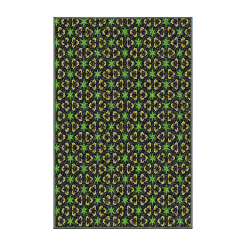 Geometric Indoor Rug, Rectangle 5' x 7'