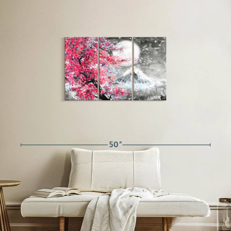 Harnek paysage enneigé Sakura, H 20 po x l 33 po