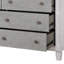 Commode rustique gris et blanc vieilli