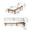 Chaise longue Summer Summer - filet blanc