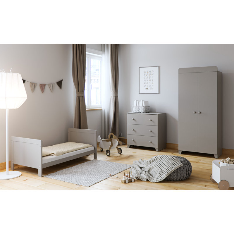 Classic Cot Bed, Grey