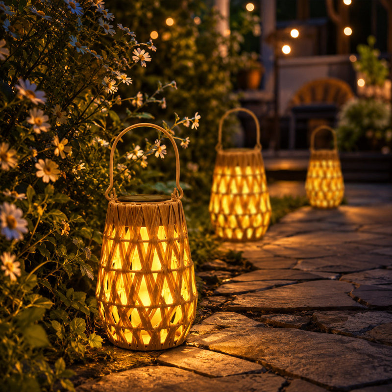 Lampe de table d'extérieur imperméable à énergie solaire