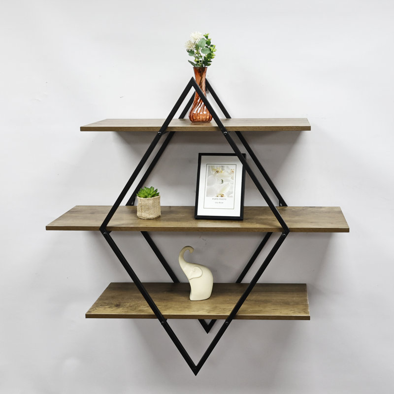 Naponee 3 Piece Diamond Tiered Shelf