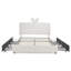 Lit peu encombrant avec rangement, rembourré Boucle, chambre d'enfant moderne