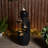 33.5"H Modern 5-Tier Bowl and Sphere Polyresin Outdoor Fountain with Pump and LED Light (KD)