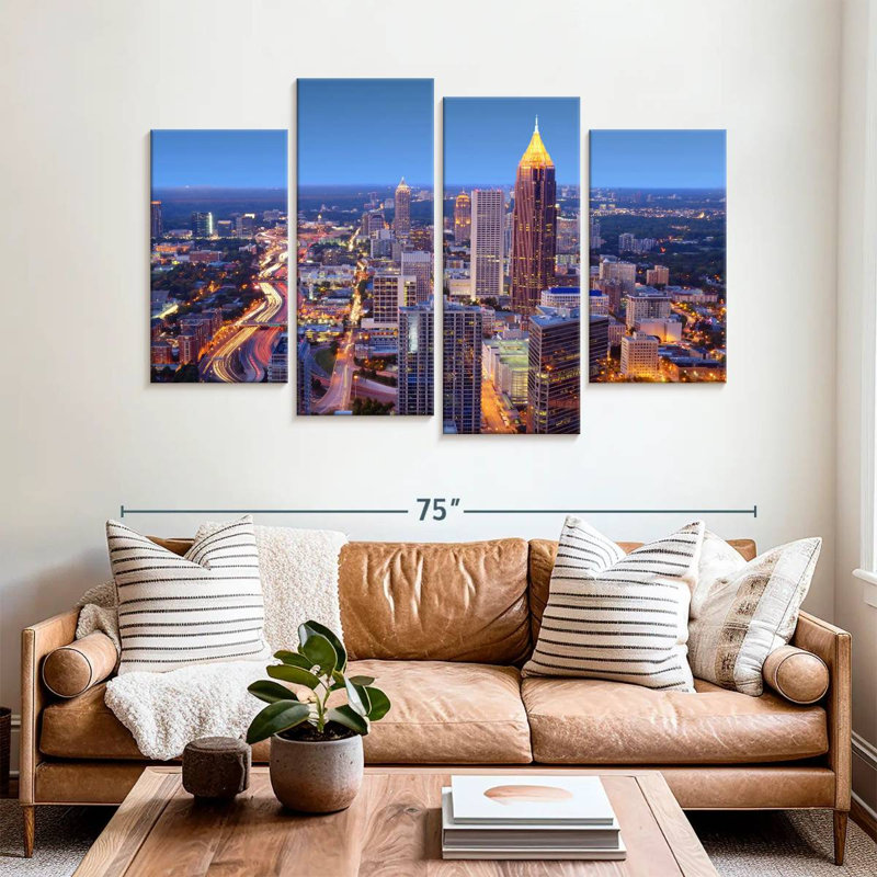 Sirci Atlanta Nightscape, H 42 po x l 68 po