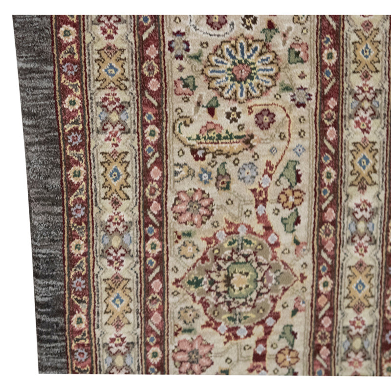 Tapis gris / brun noué à la main de haute qualité