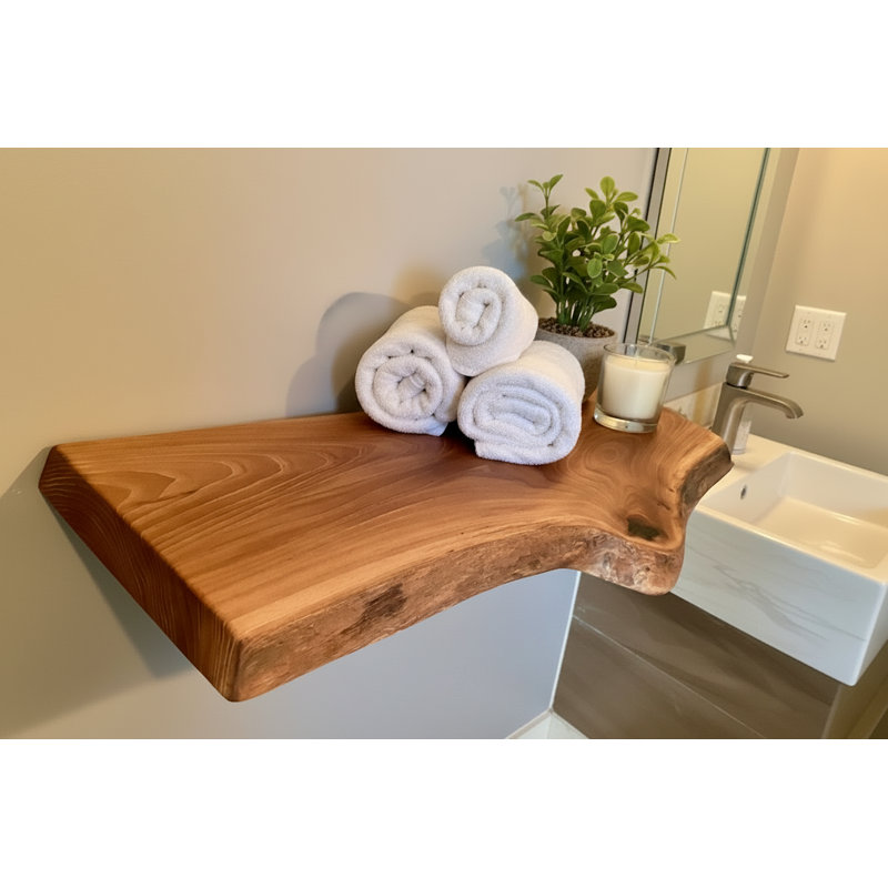 Tablette flottante Live Edge, H 2 po x l 30 po x P 12 po
