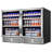 48" Beverage Refrigerator 360 Can Dual Zone Built-in Split Beer Cooler with Four Handles