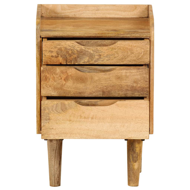 Vandewa 40cm W Solid Wood Bedside Table