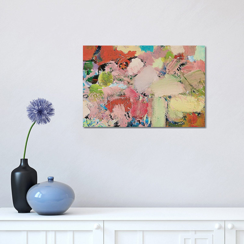 Azaleas 1 Piece Wrapped Canvas Wall Art, 30.48 cm H x 45.72 cm W