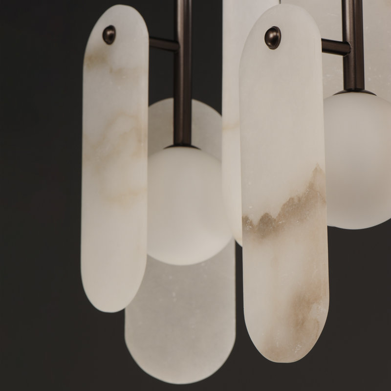 Megalith 5 - Light LED Pendant, Light Brown, Brushed Bronze