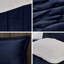 Édredon en duvet synthétique - double / grand, bleu marine + à, 2 taies décoratives et 1 coussin avec bourre-118740137-118740144
