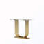 Wooden Imitation Marble Counter Top Console Table