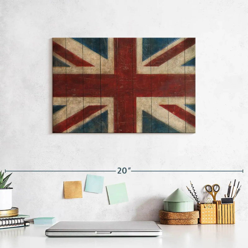 Borges Union Jack, H 8 po x l 12 po