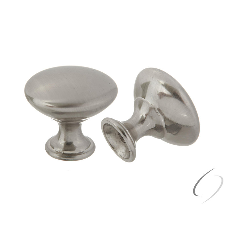 Poignée champignon 17/16 po de diamètre, Nickel satiné