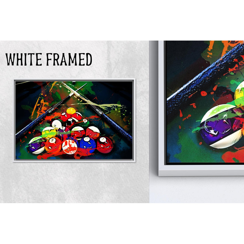 Élégante œuvre d'art sur toile imprimée, décor de salle de jeu abstrait moderne, 1P