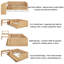 Lit plateforme double en bois avec 6 tiroirs et bureau de coiffeuse, lit de rangement multifonctionnel avec tablettes-1445055811