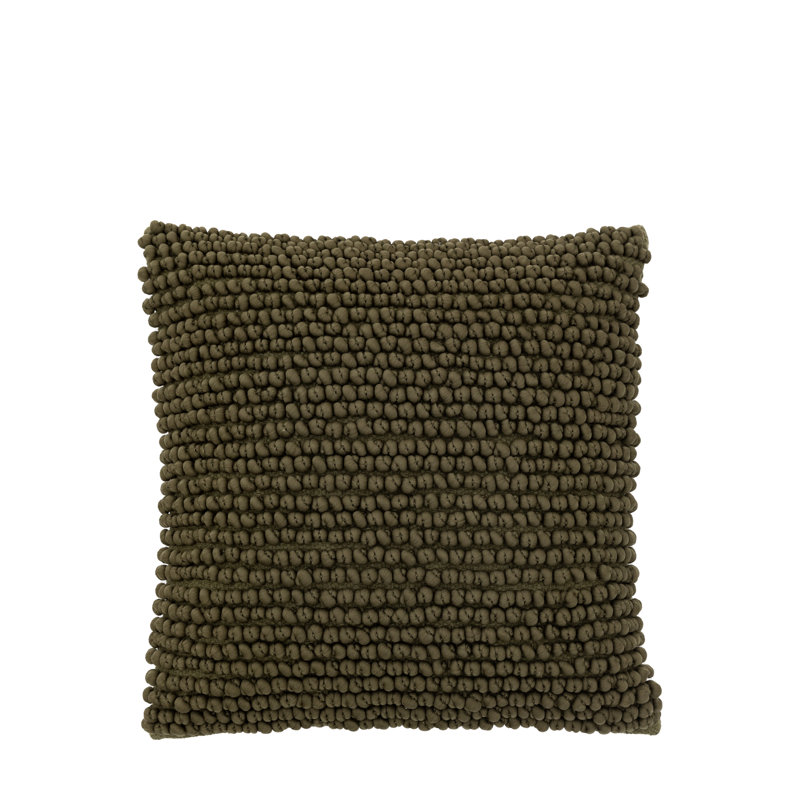Square Throw Cushion, Green