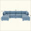 Canapé modulaire modulaire, siège convertible avec rangement, canapé-lit modulaire, combinaisons modulaires flexibles en tissu pour le salon-975158995