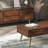 Retro design solid wood coffee table
