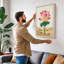 Desert Lotus Botanical - Wrapped Canvas-940140097-940140099