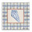 «Sea Treasures on Plaid», plaque murale par Lee Ann Sanders