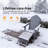  Folding Adirondack Chair with Retractable Ottoman, 3-Postion Adjustable Outdoor Chair, Easy Assembly & Ergonomic Back Support for Patio-1037827931
