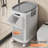 JOYBOS large-capacity laundry basket with lid, equipped with wheels and handles, easy to move-2016340995