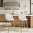 Asotin 26" Seat Height Swivel Upholstered Counter Stools Barstool with Backrest Footrest for Kitchen Island Dining Room-1854403131-1854403124