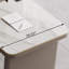 Bureau de direction gris en L en pierre frittée avec tiroirs-481745912-481745915