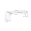 Banc rembourré en bois massif beige-1645850588