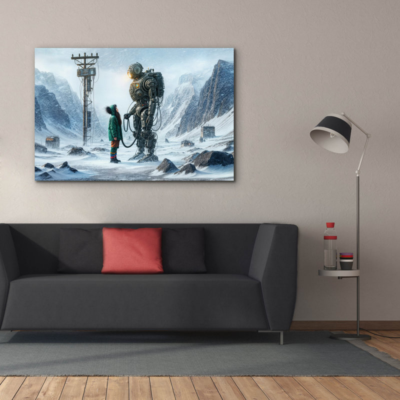 'Plug In' by Rey Klimt Canvas Wall Art, 40" H x 60" W x 1.5" D