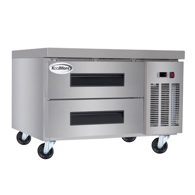 Congélateur commercial 36 po à 2 tiroirs en acier inoxydable (km-bf-362d)