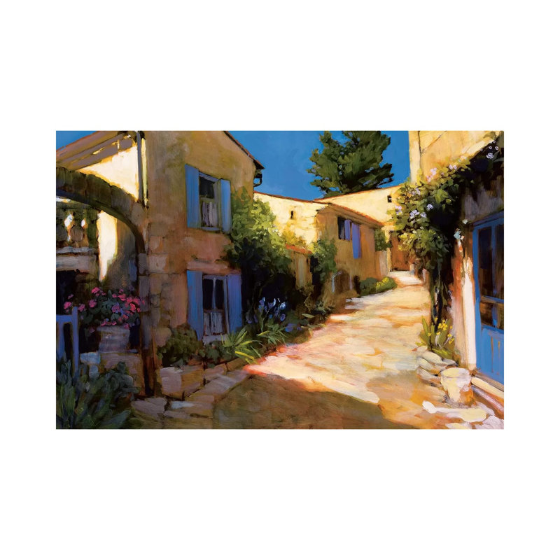 Village In Provence - Wrapped Canvas Print, 66.04 cm H x 45.72 cm W x 3.175 cm D