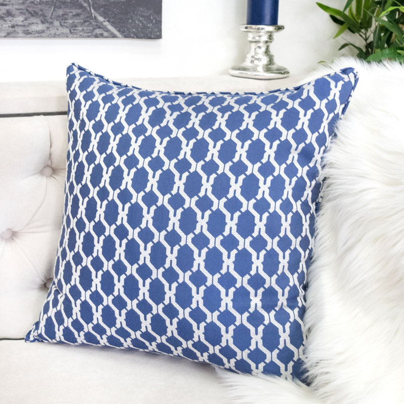 Amelise Throw Pillow, Navy
