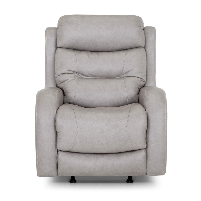 Fauteuil inclinable électrique en tissu, Gris clair